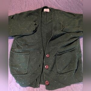 Universal Thread Speckled Green Knit Cardigan